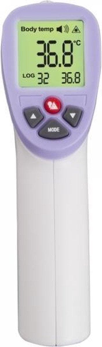 Esperanza ECT002 digital kroppstermometer Fjärravkännande termometer Lila, Vit Öra, Panna, Oral, Rektal, Armhåla Knappar