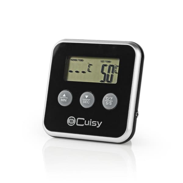 Nedis KATH105BK Kötttermometer 0 - 250 °c Digital Display Timer