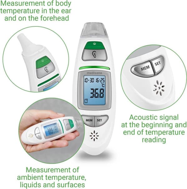 TM 750 Multifunktion Termometer Infrarød Medisana