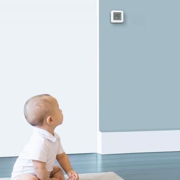 Xiaomi Mi temperatur- och värmemonitor 2 inomhustermometer ansluten vit, 1,5" LCD-skärm, Bluetooth, långt batteri d16