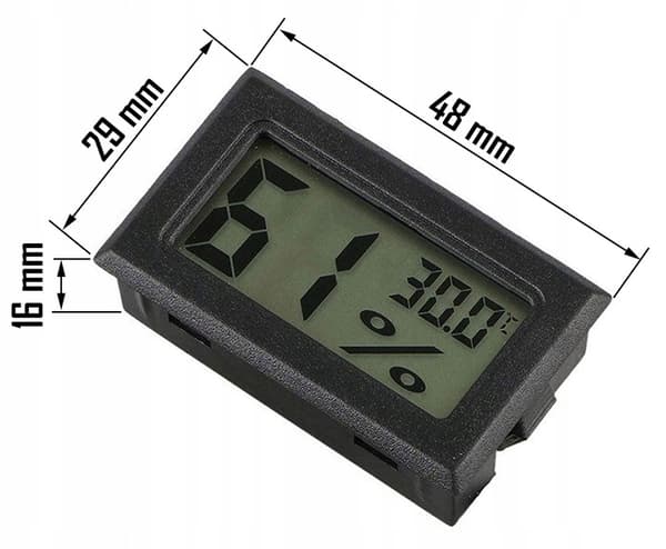 Hygrometer & Termometer - Måler luftfuktighet & temperatur