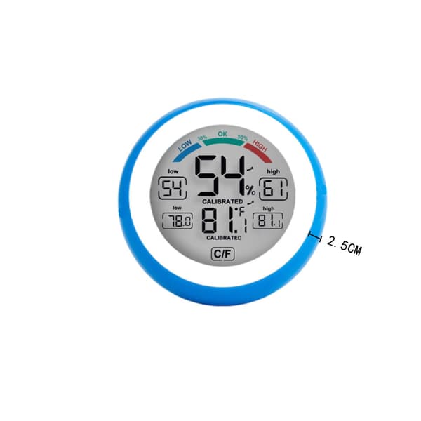 INF Digitalt termometer Hygrometer Temperatur Fuktighet, Touch Screen Display