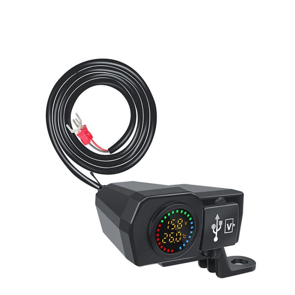 INF QCPD LED digital bilvoltmeter Køretøjsspændingsmåler