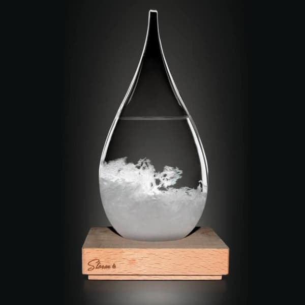 Storm Barometer - Maestro Gift Naturligt trä och vitt