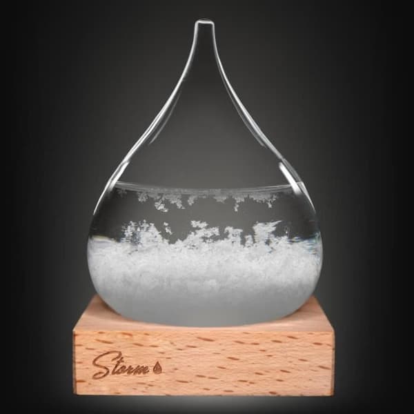 Mini Storm Barometer - Maestro Gift Naturligt trä och vitt