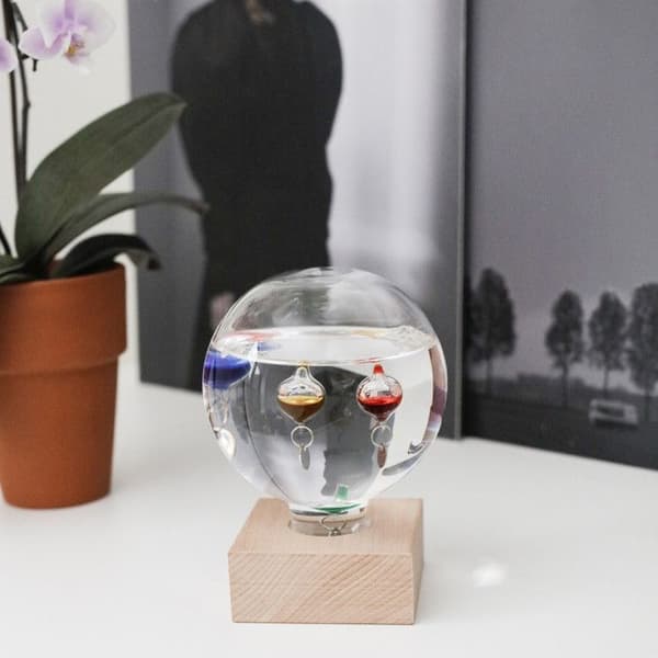 Termometer - Kikkerland - Bubbel - Transparent Glas - Visar Ambient Temperatur - Dekorativ