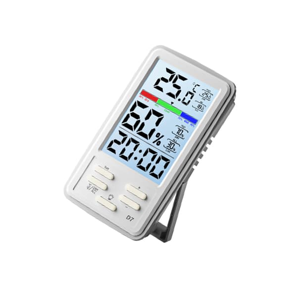 INF Digitalt termometer og hygrometer med stor skjerm 0