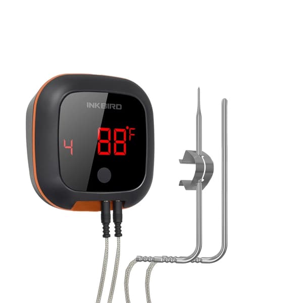 Bluetooth Trådlös BBQ-Termometer, Upp till 6 Prober, 100m Trådlös Räckvidd,4X med 4 sensorer