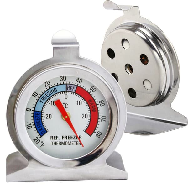 INF Køleskabstermometer i rustfrit stål Model 2