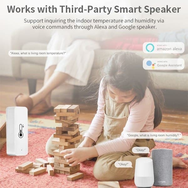 Wifi Temperatursensor Termometer Fuktighetssensor