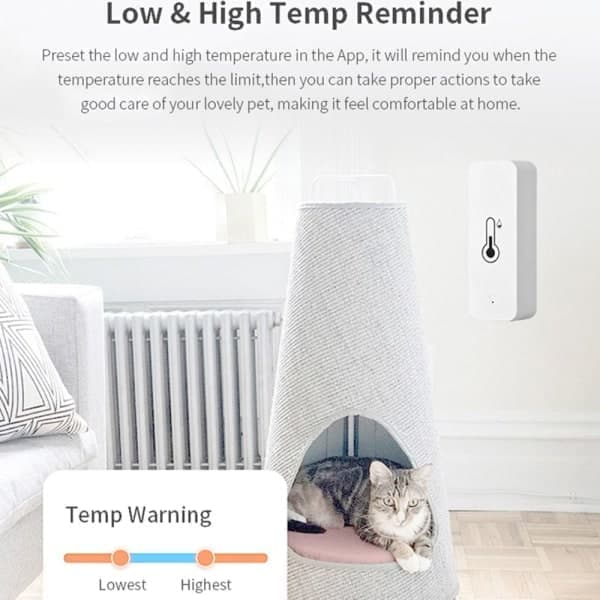 Wifi Temperatursensor Termometer Fuktighetssensor