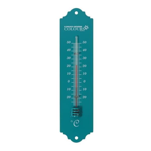 SPEAR &amp; JACKSON Termometer metall 20 cm - Slumptal färger