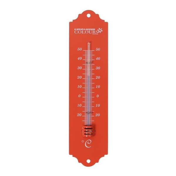 SPEAR &amp; JACKSON Termometer metall 20 cm - Slumptal färger