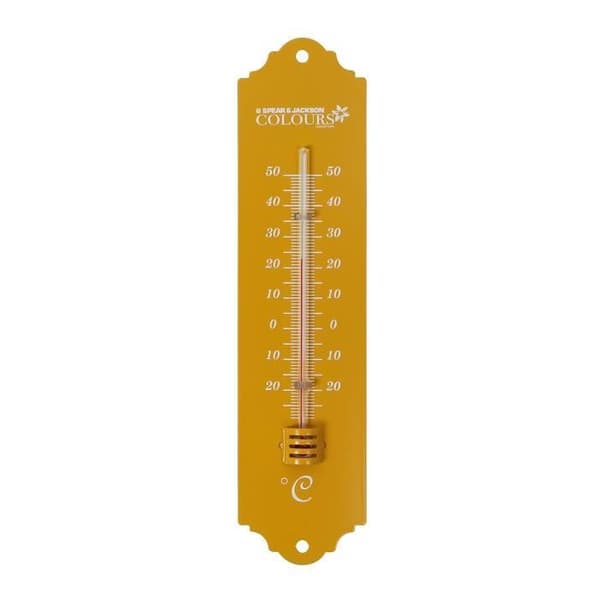 SPEAR &amp; JACKSON Termometer metall 20 cm - Slumptal färger