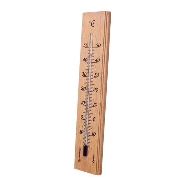 SPEAR &amp; JACKSON Termometer i trä för inomhusbruk 19 cm