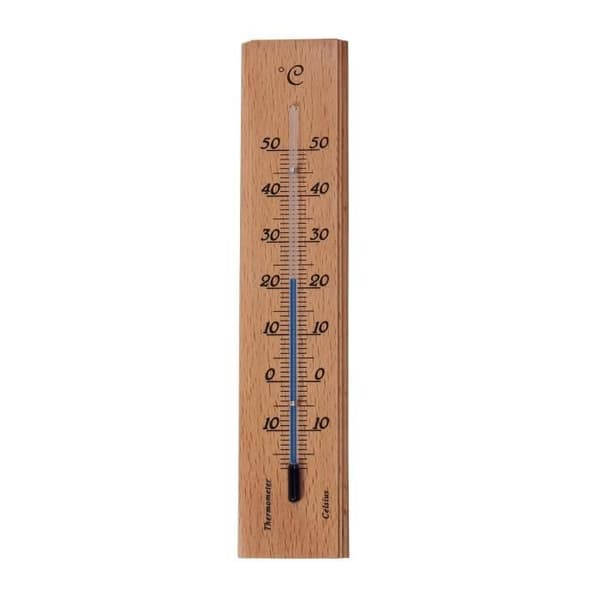 SPEAR &amp; JACKSON Termometer i trä för inomhusbruk 19 cm
