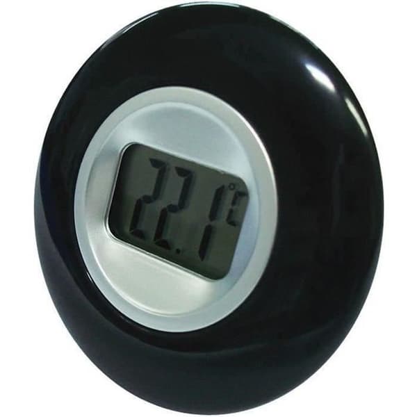 Inomhustermometer - OTIO - D: 77mm - LCD-skärm - svart