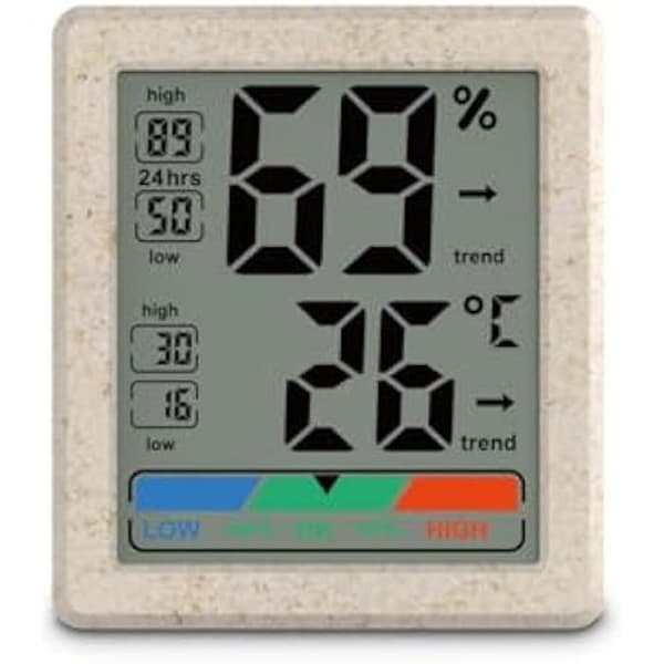Termometer och hygrometer - HAMA - Ponza - Digital - Komfortvisning - Inomhus vit