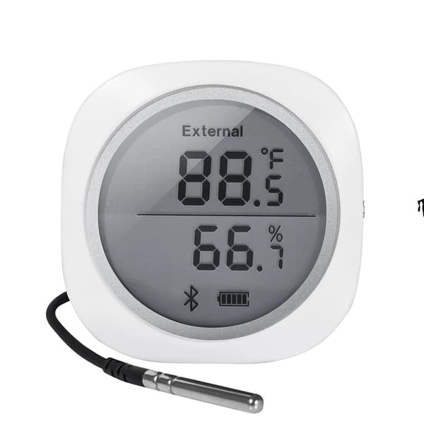 Trådløs Termometer & Hygrometer, Bluetooth-forbindelse, Bred måleområde, Brugervenlig digital skærm