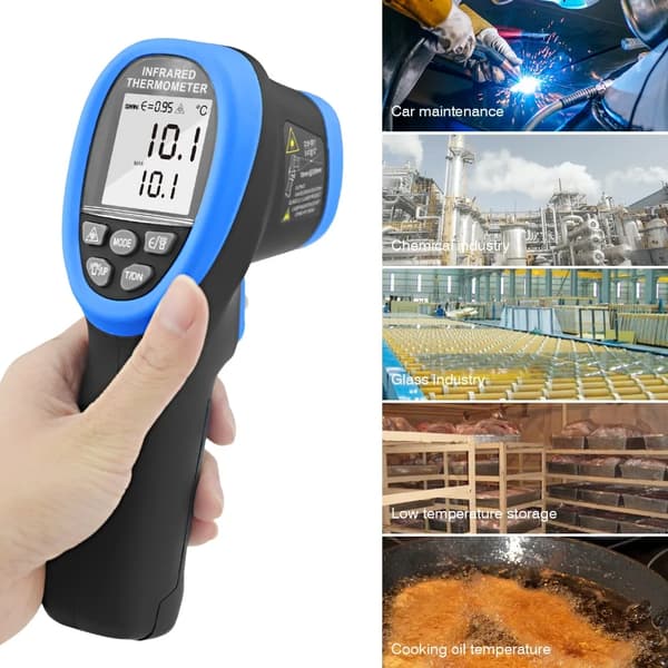 Digital Infrarød Termometer, Bred Temperaturinterval -50°C til 1500°C, Øjeblikkelige Målinger, Håndholdt Design
