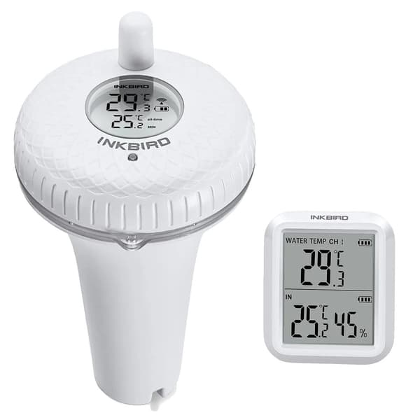 Trådløs Flydende Digital Termometer, Præcist Temperaturinterval, Op til 300 ft Transmission,Som billede