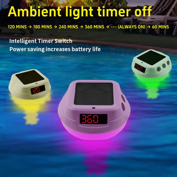 INF Trådløst flytende bassengtermometer med LED-skjerm
