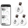 Miniatyrbillede 4 af 11: Bluetooth-termometer og hygrometer med datalagringsfunktion, 1/2/3-pakke, 38x16 mm