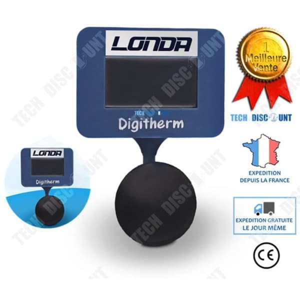TD® akvarietermometer sugkopp digital tjej digital elektronisk vatten LED-ljus vatten trådlöst för batteridriven inomhuspool