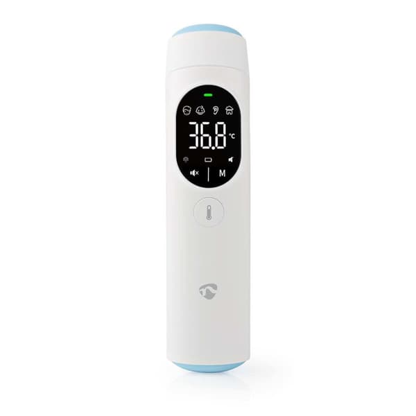 Nedis BTHTIR10WT digitalt kropstermometer Fjernmålingstermometer Hvid Øre-, pandesensor