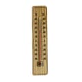 Miniatyrbild 1 av 5: Väggtermometer i trä för inomhus och utomhus från -40°C till +50°C - 22 cm
