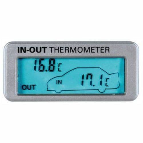 Lampa 86316 inomhus- och utomhustermometer med blå upplyst display 12/24 V...