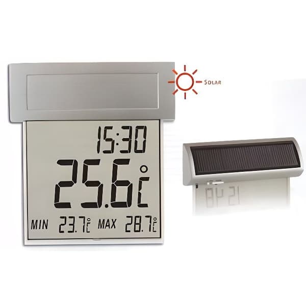 Utomhustermometer - TFA - Vision Solar - Stor display - Väderbeständig