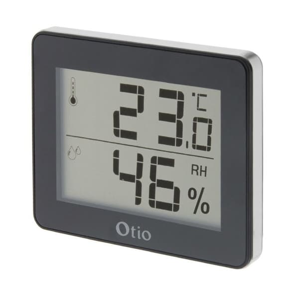 Termometer Hygrometer - Otio - 936058 - Svart Skärm - Område 0/50°C - Inomhus