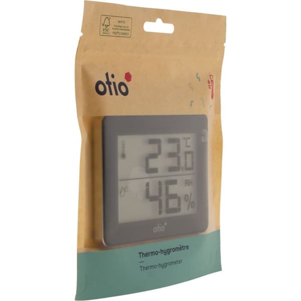 Termometer Hygrometer - Otio - 936058 - Svart Skärm - Område 0/50°C - Inomhus