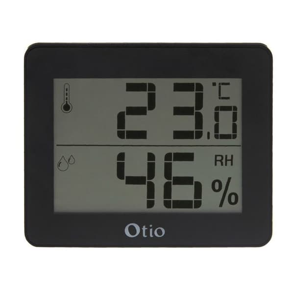 Termometer Hygrometer - Otio - 936058 - Svart Skärm - Område 0/50°C - Inomhus
