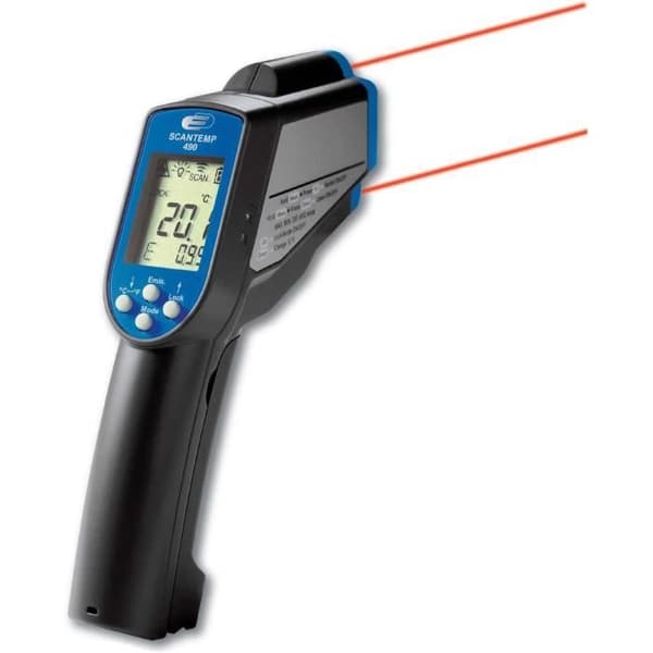 TFA Dostmann 31.1123K Scan Temp 490 Infraröd Termometer - Hög precision, Uppfyller HACCP-standard, med fabriksintyg