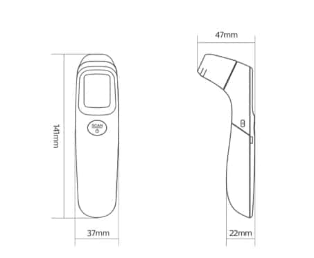 Philips Temperatur Pistol Øre Temperatur Pistol Spædbarn Termometer Familielæge Dedikeret Nøjagtig Menneske Kropstemperatur Infrarød