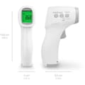 Miniatyrbillede 5 af 6: Medisana TM A79 berøringsfrit termometer. Visuelle (3-farvede) og hørbare alarmer. Certificeret medicinsk udstyr. 50 hukommelser.