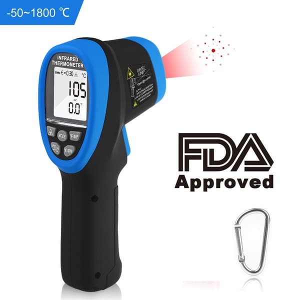 Infraröd termometer, bred temperaturintervall, högprecisionsmätning, användarvänlig design