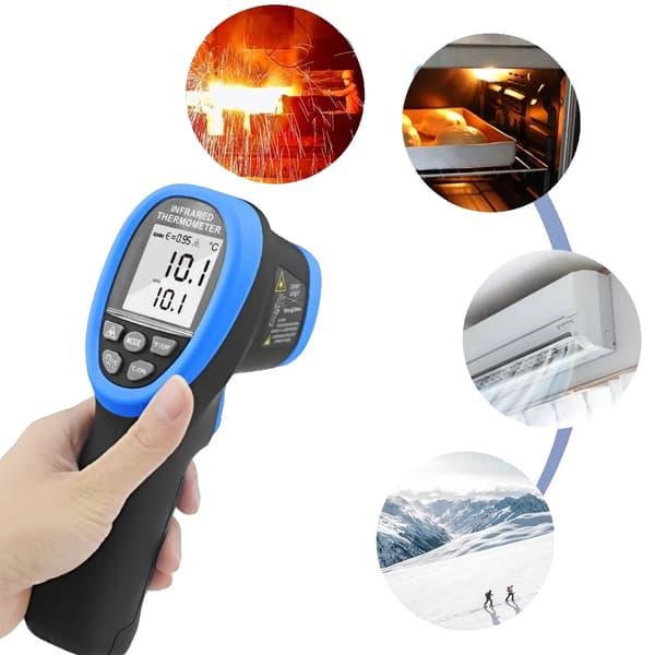 Infraröd termometer, bred temperaturintervall, högprecisionsmätning, användarvänlig design