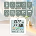 Miniatyrbild 3 av 11: INF Stor LCD Digital Termometer Fuktighetsmätare Klocka