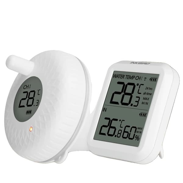 Trådlös flytande pooltermometer, trådlös anslutning, temperaturintervall -40 till 70℃,IBS-P01R