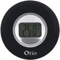 Miniatyrbild 3 av 3: Inomhustermometer - OTIO - D: 77mm - LCD-skärm - svart