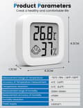 Miniatyrbillede 4 af 7: Lollanda Mini Smile Hygrometer & Termometer - Måler luftfugtighed og temperatur