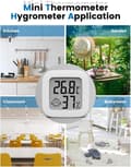 Miniatyrbillede 6 af 7: Lollanda Mini Smile Hygrometer & Termometer - Måler luftfugtighed og temperatur
