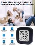 Miniatyrbillede 3 af 5: Lollanda Mini Smile Hygrometer & Termometer - Måler luftfugtighed og temperatur
