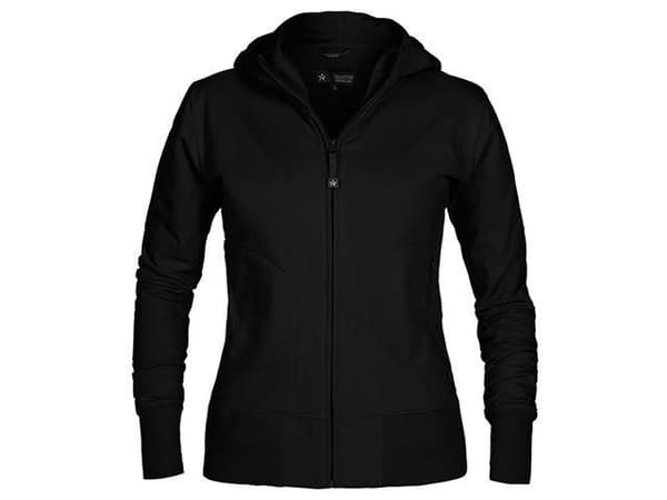 Hoodie zip TEXSTAR WC03 dam svart L