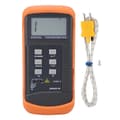 Miniatyrbild 2 av 2: LCD-termometer, K-typ digital termoelementssensor, -50-1300°C temperaturintervall, 2 m kabel längd,Orange