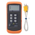Miniatyrbild 1 av 2: LCD-termometer, K-typ digital termoelementssensor, -50-1300°C temperaturintervall, 2 m kabel längd,Orange