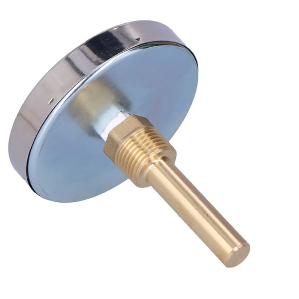 Bimetalltermometer BiTh 80, fi 80 mm, 0-120°C, hylsa L 63 mm, 1/2 tums axel, klass 2.0